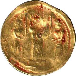 Gold Dinar Coin of Ohrmazd (Hormizd) II of Sasanian Kingdom.