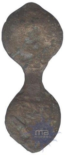 Cast Copper Kakini Coin of Kaushambi of  Maurya Empire.