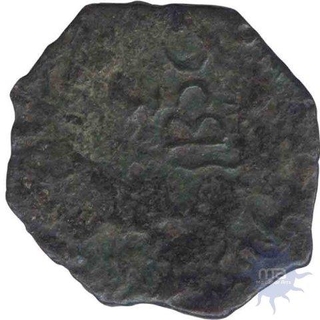 Copper coin of King Chastana of Western Kstatrapas empire.