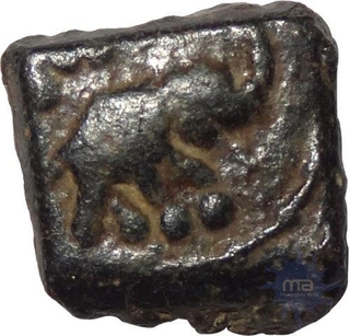 Tiny Square Copper Coin of Sangam Chera of Chera Kingdom.