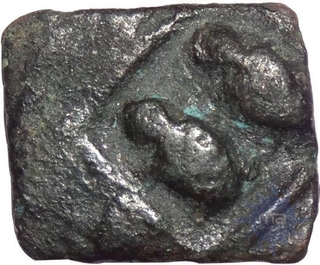 Fraction Square Copper Coin of Sangam Pandya of Pandya Kingdom.