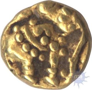 Gold Gajapati Quarter Fanam Coin of Western Ganga Dynasty.