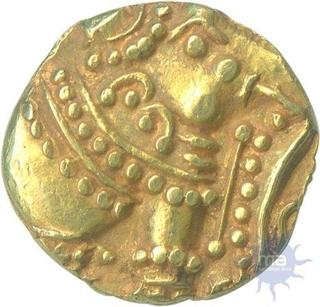 Rare Gold Gajapati Pagoda Coin of Western Ganga Dynasty,