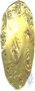 Punch Marked Gold Varaha Coin of Klyana Chalukya of Chalukya Dynasty Empire.