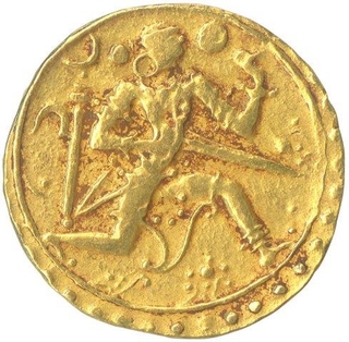 Rare Gold Pagoda Coin of Barma Bhupala of Toragale.