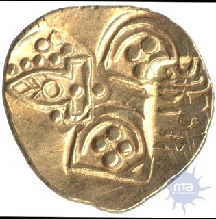 Punch Marked Gold  Coin of Jagadeva of Paramaras of Vidarbha.