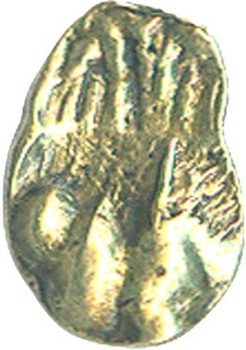 Debase Gold Fanam Coin of Konkona of Silharas.