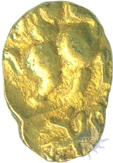 Gold Fanam Coin of konkona of silharas.