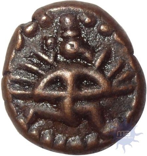 Copper Coin of Vijayanagara Empire.