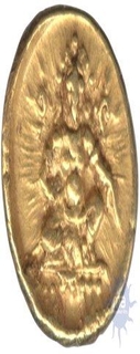 Gold Half Varaha  Coin of Krishnadeva Raya of Vijayanagar Empire.