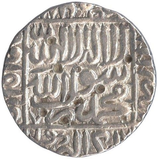 Silver Tanka  Coin of Sher Shah Suri of Gwalior Mint of of Delhi Sultanate.