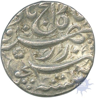 Silver One  Rupee Coin  of Akbar of Allahabad Mint.