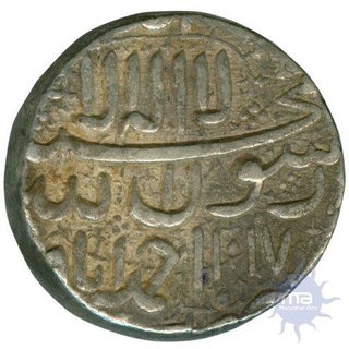 Silver Rupee Coin  of nur ud din Muhammad Jahangir of Ahmadabad Mint.