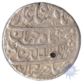 Silver Rupee Coin of shah jahan of surat Mint.