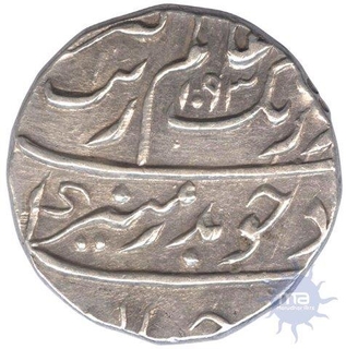 Silver Half Rupee Coin  of Muhayyi ud din Aurangzeb Alamgir of Surat mint.