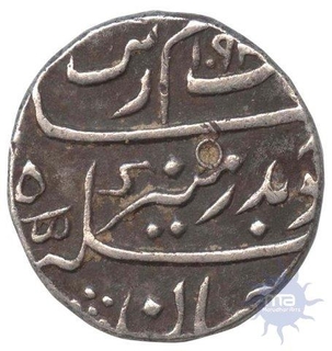 Silver Half  Rupee Coin  of Aurangzeb alamgir of Surat mint.