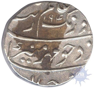 Silver Half  Rupee Coin of Muhayyi ud din Aurangzeb Alamgir of Surat mint.