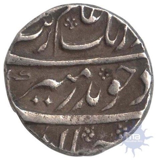 Silver Half Rupee Coin of Aurangzeb Alamgir.