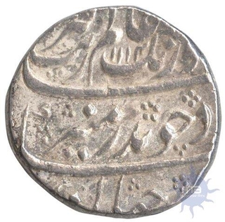 Silver Rupee Coin  of Aurangzeb Alamgir of Bijapur Dar ul zafar Mint.