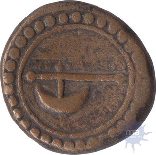 Extremely Rare Copper  Half Paisa Coin of Haider Ali of Mysore Kingdom.