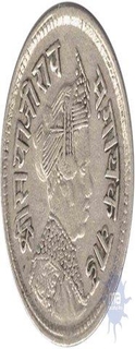 Rare Silver Quarter Rupee Coin of   Sayaji rao III of Baroda State.