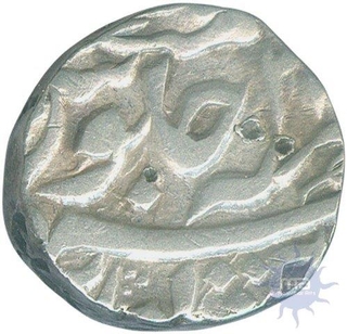 Silver Rupee Coin of Chhatarpur State.