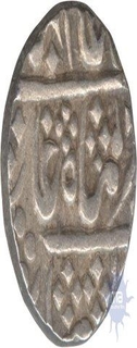 Unlisted silver rupee of shah alam of Jaipur state of Sawai jaipur mint.