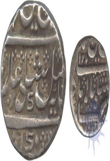 Silver Quarter and One Rupee  Coin of  Krishnaraja  Wodeyar III of Mysore State.