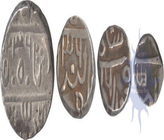 Silver Coins of Dulip Singh of Devgadh  of Pratapgarh.