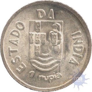 Silver Rupia Coin of Goa Portuguese Administration.