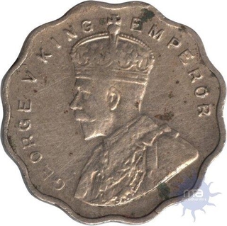 Cupro Nickel One  Anna Coin of  King George V of Calcutta Mint of  1933.