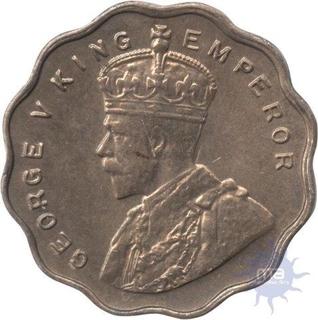 Cupro Nickel One  Anna Coin of  King George V of Calcutta Mint of 1934.