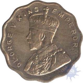 Cupro Nickel One  Anna Coin of King George V of Bombay Mint of 1936.