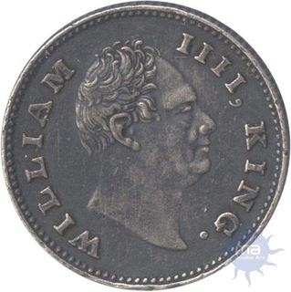 Rare Silver Quarter Rupee  Coin of King William IIII of  1835.