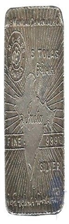 Tola Silver Bars (10 Pcs), Silver 5 Tola bars by M/S Manilal Chimanlal & CO. Fine.999,