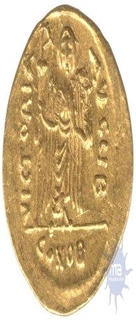 Unlisted Rare Gold solidus coin of Focas of Byzantine Empire.