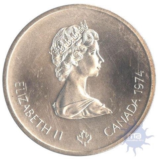 Rare Silver Ten Dollars of Canada  of 1976.