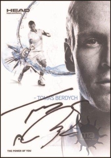 Autograph of Tomas Berdych of Tennis Player.