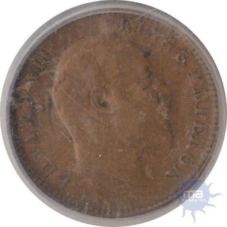 Error Brockage Lakhi  One Quarter Anna Coin of Edward VII.