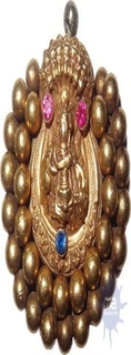 Gold Hair Pin with Lord Krishna playing flute designe.