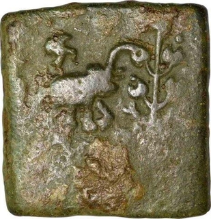 Copper Unit of Satavahana Dynasty of Satakarni I. 