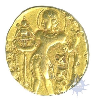 Gold Dinar of Chandragupta II.