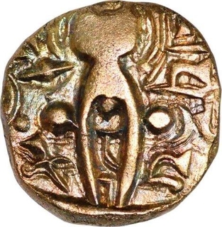 Debased Gold Dinar of Pratapaditya of Kidara of Kashmir.