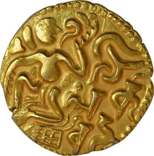 Gold Kahavanu of  Raja Raja I of Chola Empire.