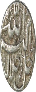 Silver Rupee of Akbar of Lahore Mint Tir Month.