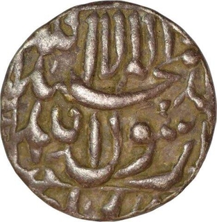 Silver Quarter Rupee of Shah Jahan of Surat Broadflan Mint. 