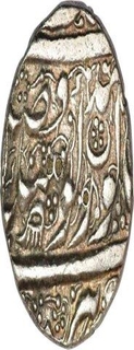 Nanak Shahi Silver Rupee of  Sikh Empire of Amritsar.