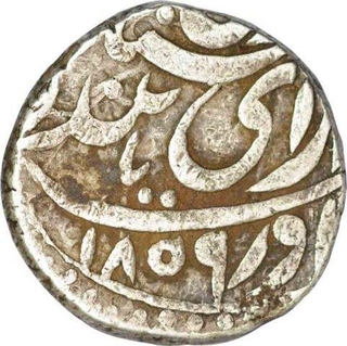 Silver Rupee of Bikanir of Ganga Singh  with the  name of Victoria Queen.