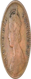 Copper one four Anna of Dewas of Junior Branch.