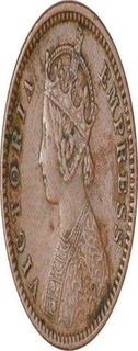 Copper one twelve Anna of Dewas of Senior Branch.